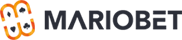 Mariobet marka logosu — kırmızı ve beyaz renkler